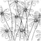 40" Black Metal Floral Sculpture with Crystal Embellishments